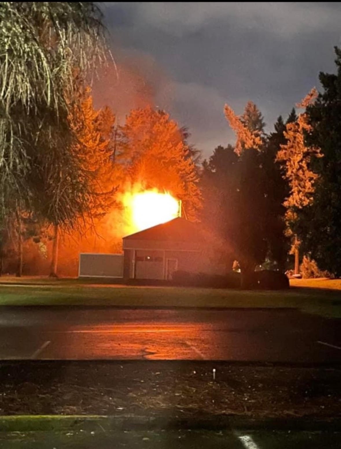 Tragic Blaze Engulfs Evergreen Memorial Gardens Crematory. Vancouver – WA